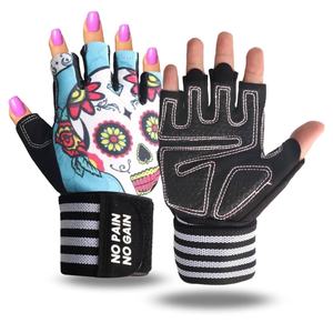 Gants de gymnastique en néoprène de haute qualité Logo personnalisé Long poignet de protection en cuir entraînement Fitness gants de dynamophilie sport - Product Image 6