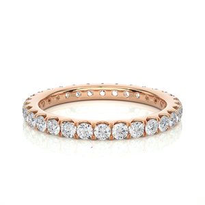 Anillo de Diamantes Naturales de 1.04CT con Certificación IGI y Claridad VS1, Oro Sólido de 18K, con 30 Piedras de Diamantes, para Venta y Exportación - Product Image 1