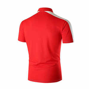 Camiseta Polo Casual de Verano para Hombre, Logotipo Personalizado OEM, Color Sólido, Algodón, Venta al Por Mayor Directa de Fábrica - Product Image 6