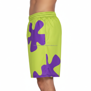Shorts pour hommes imprimés en mesh à séchage rapide, personnalisables, vente en gros OEM - Product Image 4