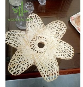 Lámpara colgante de bambú de ratán tejido Natural, decoración de pared tradicional moderna para el hogar, arte para decoración de restaurante hecha a mano - Product Image 1