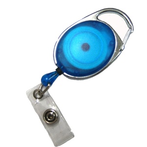 Bobine de badge en plastique bleu pour carte d'identité - Product Image 1