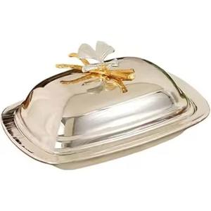 Boîte à beurre en acier inoxydable avec couvercle, pour comptoir de cuisine ou table à manger - Product Image 6