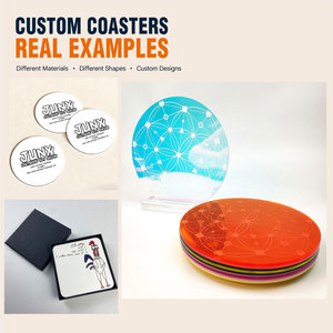Custom Photo <b>Coasters</b> Personalized Sublimation <b>Ceramic</b> MDF <b>Coasters</b> with Logo Wholesale OEM Factory Low MOQ - Product Image 6