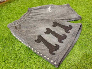 Pantalones cortos bordados con parche de lavado ácido para hombres, ropa de calle gruesa con cordón Vintage, apliques para el sudor - Product Image 3