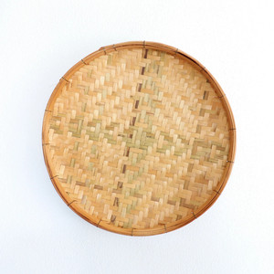 Bandejas de Bambú Hechas a Mano, Bandejas Decorativas para Servir, Platos, Bandeja Redonda, Decoración de Cesta - Product Image 1