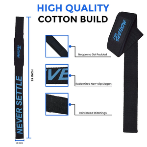 Custom weight lifting straps D-<b>ring</b> gym fitness workout training session deadlift pull up gymnastics powerlifting Gym Straps OEM - Product Image 2