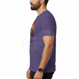 T-shirt homme col rond en coton doux, style western, pour tous les jours et l'été. - Product Image 5