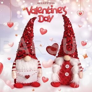 Set di 2 Elfi Svedesi Fatti a Mano con Palloncini a Cuore, Ornamenti Rustici, Scatola con Rafia all'Interno, Regali per San Valentino - Product Image 4