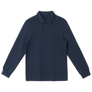 Camiseta Polo Personalizada de Fábrica OEM, para Hombre y Mujer, Cuello Solapa, Manga Larga, Estilo Americano, Holgada, Informal, para Parejas - Product Image 3