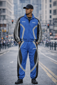 ชุดวอร์มแฟชั่นสีแดงสไตล์สตรีทแวร์สำหรับผู้ชายช่วงฤดูใบไม้ร่วง |   เสื้อกันลมผ้าฟลีซโพลีเอสเตอร์ 100% ระบายอากาศได้ดี ลายพิมพ์ 3 มิติ | - Product Image 5