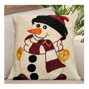 Premium Beaded Cushion Superior Quality Beaded Cushion Pillow <b>Cover</b> Perfect <b>For</b> <b>Sofa</b> Lounge Bedroom And Outdoor Home Comfort - Product Image 5