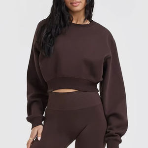 Sweat-shirt tricoté respirant à épaules tombantes, style streetwear décontracté, avec logo personnalisé et ourlet élastique léger - Product Image 5