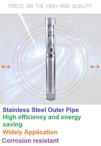 Bomba de Agua Eléctrica Multietapa de Acero Inoxidable de Alta Presión de 4 Pulgadas y 0.5HP, Impulsor OEM, Caudal de 1.5 M3/h para Riego - Product Image 3
