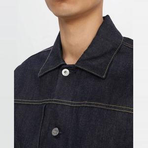 Vente en gros Nouvelle mode 2026 Veste en jean décontractée noire unie en coton délavé pour hommes, Vestes en jean personnalisées pour hommes et femmes - Product Image 4
