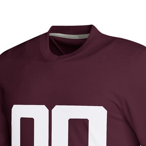 Maillot de football américain à manches courtes imprimé par sublimation, design personnalisé 2026 - 100 % polyester, grande taille, respirant, séchage rapide - Product Image 3