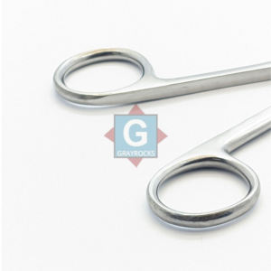 Ciseaux manuels de chirurgie et de pansement les plus vendus (type clip) 5,5 pouces, tranchants/à pointe arrondie, droits, en acier inoxydable de haute qualité - Product Image 4