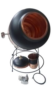 Distributeur d'eau en cuivre pur, design martelé, Matka de rangement avec support et verre pour la maison, la cuisine, la salle à manger, usage ayurvédique - Product Image 4