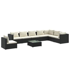 Ensemble de salon de jardin noir - Product Image 2