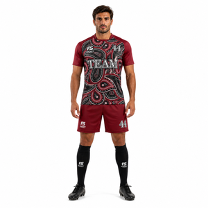 Ensemble d'uniformes de rugby personnalisés par sublimation, respirant, maillot et short de rugby professionnels pour équipe, kit complet, vêtements de sport de haute qualité - Product Image 3