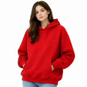 Sweat à capuche oversize pour femme, 100% coton molletonné 450 g/m², coupe ample, épaules tombantes, personnalisable avec logo OEM, directement de l'usine - Product Image 5