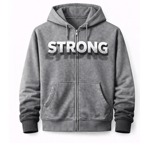 Sudaderas con capucha personalizadas para hombre, sudadera con capucha de algodón y forro polar, ropa de calle de invierno, sudadera informal para hombre, venta al por mayor - Product Image 5