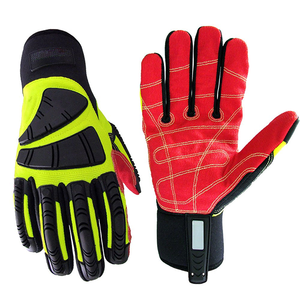 Guantes de Trabajo Hechos a Mano en Cuero con Refuerzo de TPR en la Palma, Duraderos para Uso en Exteriores, Cuatro Estaciones, Clásicos, Largo hasta la Muñeca - Product Image 4
