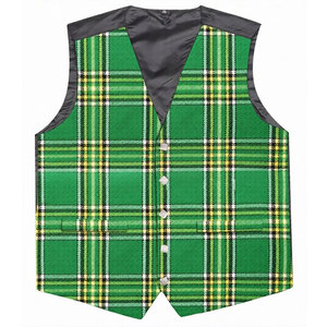 Chaleco de Tartán Irlandés para Boda Escocesa, Hecho a Mano, Tradicional, Personalizado para Hombre, 2026 - Product Image 1
