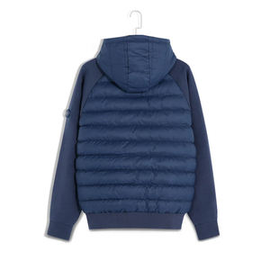 Chaqueta ligera de moda para hombre, chaqueta acolchada con capucha para hombre, chaqueta informal de invierno a prueba de viento con cremallera frontal, color sólido, relleno de poliéster. - Product Image 3