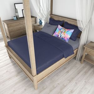 Samoyède Hippie Dawg Standard taie d'oreiller décorative légère et super douce facile d'entretien avec illustration pour les jetés - Product Image 4