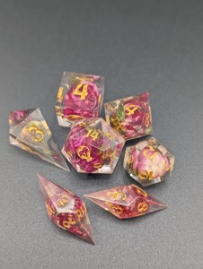 Jeu de dés en résine écologique, dés polyédriques en résine non toxique pour joueurs professionnels, dés de jeu de rôle de haute précision pour jeux de table - Product Image 6
