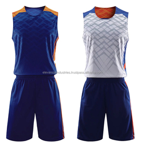 Conjunto de baloncesto reversible personalizable, ropa deportiva transpirable de secado rápido, sublimación, diseño personalizado, logotipo, uniforme de talla grande - Product Image 4