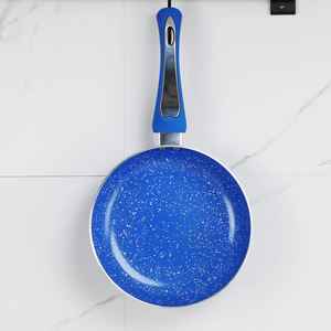 Ensemble de poêles en fonte avec revêtement en acier inoxydable antiadhésif, résistant à la chaleur, compatible induction, poignée en plastique, capacité 1-2L, cuisine - Product Image 1