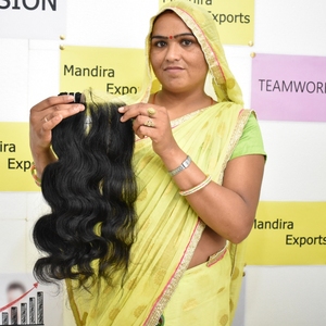 100% <b>Cheap</b> Natural Temple Virgin Remy Human Hair Unprocessed Natural Color 8-32 Inch Long Bodywave Machine Double Weft Hair - Product Image 3
