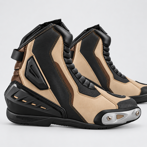 Bottes de moto de qualité supérieure, construction robuste, confort respirant, mouvements flexibles, séchage rapide, unisexe, toutes saisons, fiables - Product Image 1