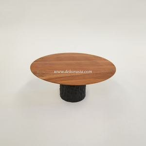 <b>Tier</b> <b>Cake</b> <b>Stand</b> Handmade Eco-Friendly Teak Wood Modern Art Antique Style Round Carved Design <b>Cake</b> Snacks Table for Home Use - Product Image 2