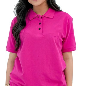 Chemises polo respirantes pour femmes, coupe classique, t-shirt en coton, polo avec logo personnalisé, polo de golf à manches courtes pour femmes, t-shirts polo pour femmes - Product Image 4