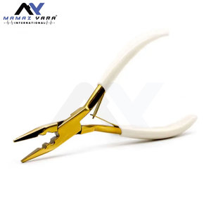 BEST ELECTRO SURGICAL Pince de retrait d'anneaux couleur or ultime, outils de pose d'extensions capillaires à maintien robuste pour usage commercial, en acier inoxydable - Product Image 5