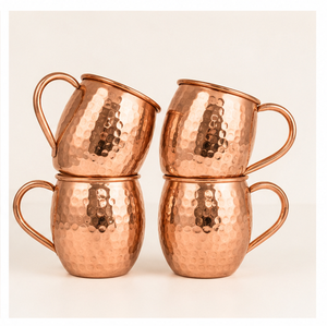 Tazas Moscow Mule de Cobre Sólido Premium, Acabado Martillado, Diseño Moderno Ecológico, Vajilla para Cócteles, Personalizable con Logotipo, Venta al Por Mayor - Product Image 3