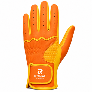 Guante de Golf RONAL SPORTS para Mano Derecha, Cuero Genuino, Dedos Completos, Antideslizante, Transpirable, Correa de Muñeca Ajustable, Unisex, en Oferta - Product Image 1