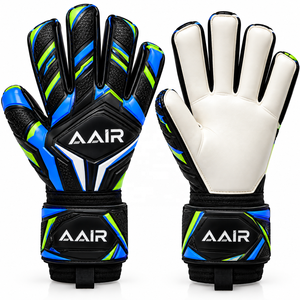 Gants de gardien de but de football professionnels, hybrides, avec grip en latex, respirants, légers, sangle de poignet réglable, fermeture auto-agrippante - Product Image 4