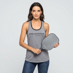 Women's pickleball 2 in 1 layered athletic tank <b>top</b> with built in sports bra Ergonomic Cut Moisture Wicking Space Dye Fabric <b>top</b> - Product Image 5
