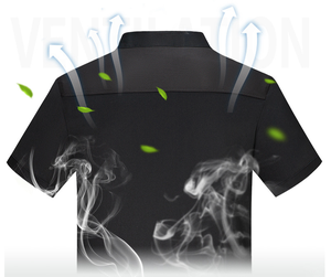 Vêtements de travail de cuisine en stock : Vestes de chef exécutif avec passepoil noir et tissu en maille tissée, unisexe, vente en gros - Product Image 5