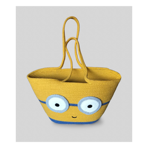 Panier de rangement en coton tressé pour enfants, organisateur de jouets en fibre naturelle, vente en gros, prêt à être expédié - Product Image 1