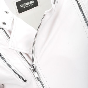 Veste en cuir légère de haute qualité pour homme avec logo personnalisé, style streetwear, col montant, mode printemps-hiver - Product Image 4