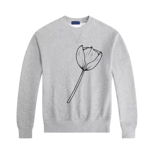 Wholesale <b>Men's</b> 100% Cotton Casual Long-Sleeved <b>Pullover</b> O-Neck Autumn Front Brand Logo Solid Pattern Design unisex hoodies - Product Image 5