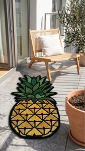 Alfombra de Lana Premium Hecha a Mano, Antideslizante, Moderna, con Diseño de Piña Tropical en Amarillo y Verde, Decoración para el Hogar - Product Image 2