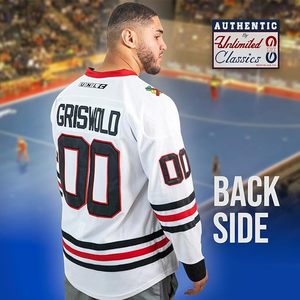 Griswold # Maillot de hockey 00 Movie – Lettres et chiffres brodés, vêtements authentiques Fabs, tailles S-5XL - Product Image 4