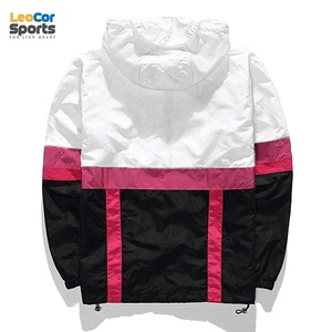 Men's <b>Lightweight</b> Drawstring Hooded Windbreaker Custom Wholesale Clothing Waterproof Casual Plain Windproof <b>Jacket</b> for Winter - Product Image 4
