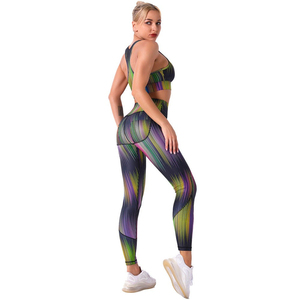 Conjuntos de Yoga para Mujer de Marca Privada a Precio Económico con Gran Demanda, Variedad en Oferta, Último Modelo Elegante, Conjunto de Yoga Sublimado para Mujer - Product Image 6
